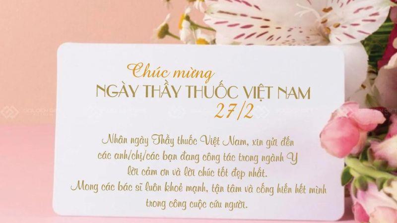 CHÚC MỪNG NGÀY THẦY THUỐC VIỆT NAM 27/2